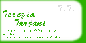 terezia tarjani business card